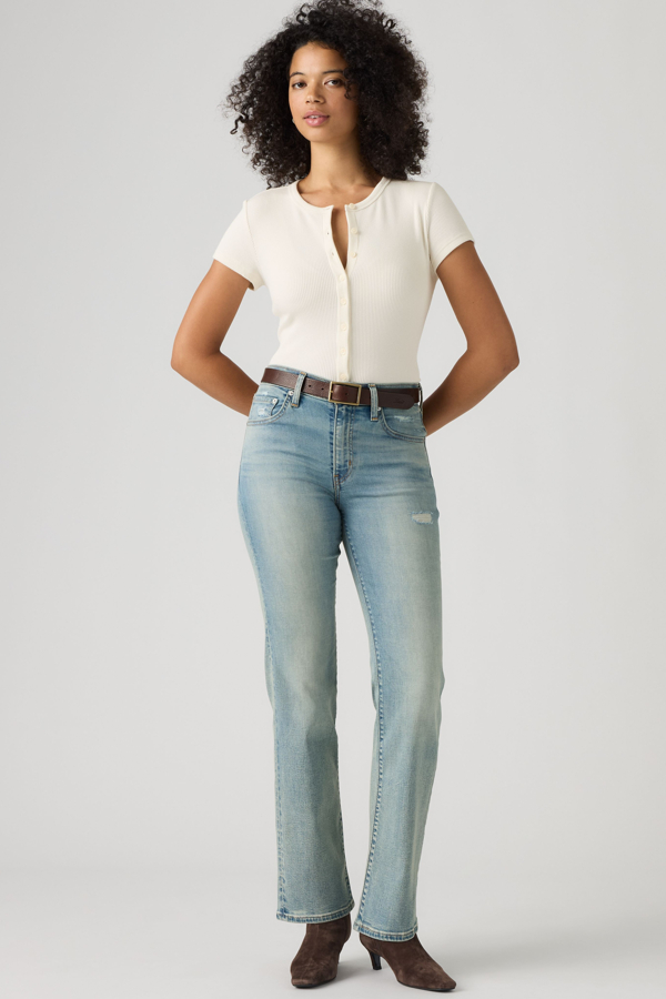 Levi's 723 High Rise Straight Jeans - Damen - Helle Waschung / Helle Waschung