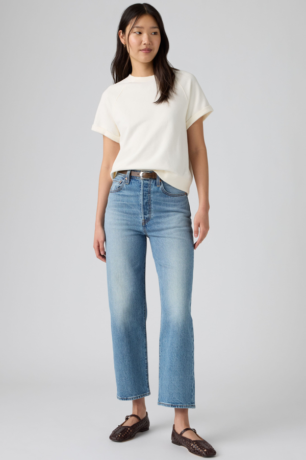 Levi's Ribcage Straight Ankle Jeans - Damen - Mittlere Waschung / Mittlere Waschung