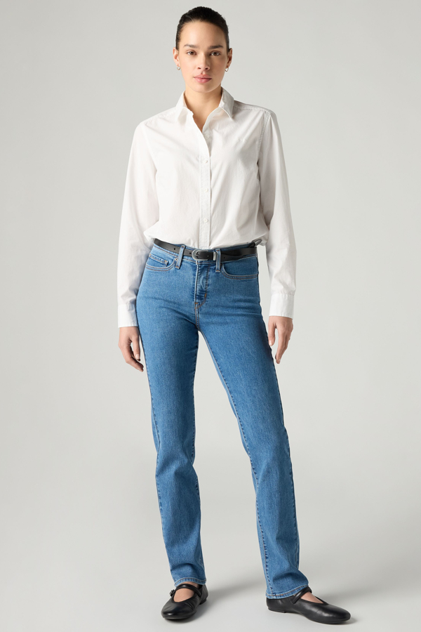 Levi's 314 Formende Straight Jeans - Damen - Mittlere Waschung / Mittlere Waschung