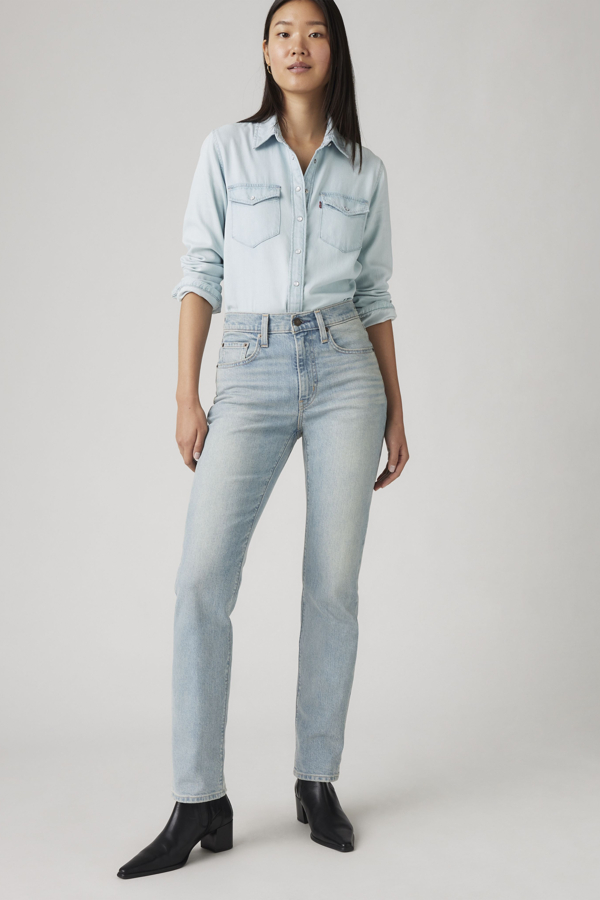 Levi's 724 High Rise Straight Jeans - Damen - Helle Waschung / Helle Waschung