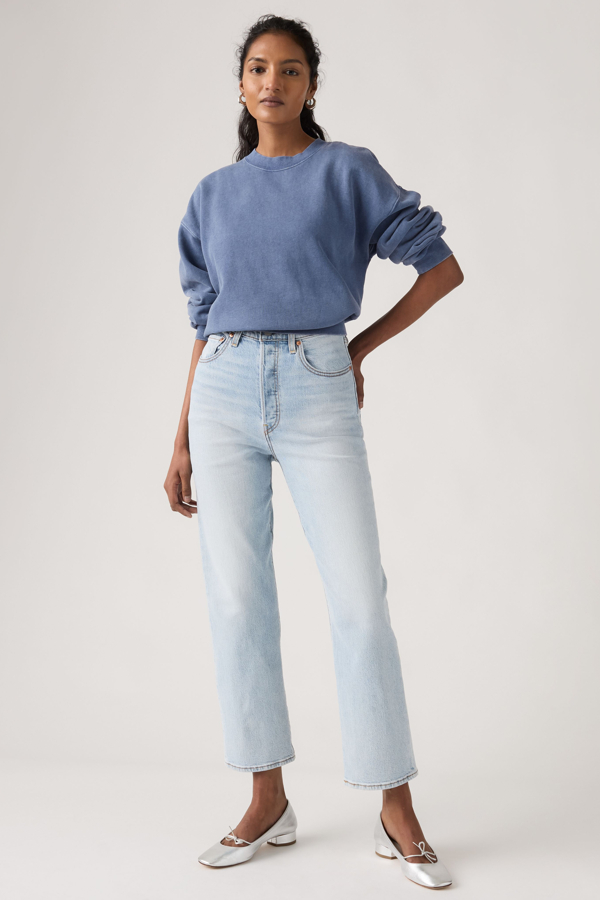 Levi's Lightweight Straight Ribcage Ankle-Jeans - Damen - Helle Waschung / Helle Waschung