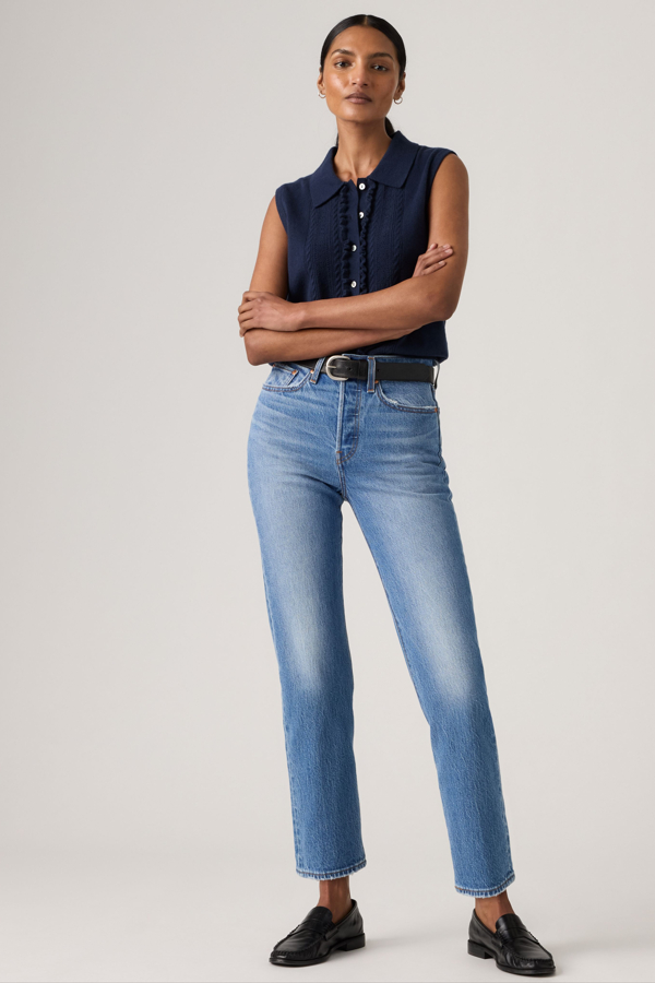 Levi's Wedgie Straight Jeans - Damen - Mittlere Waschung / Mittlere Waschung