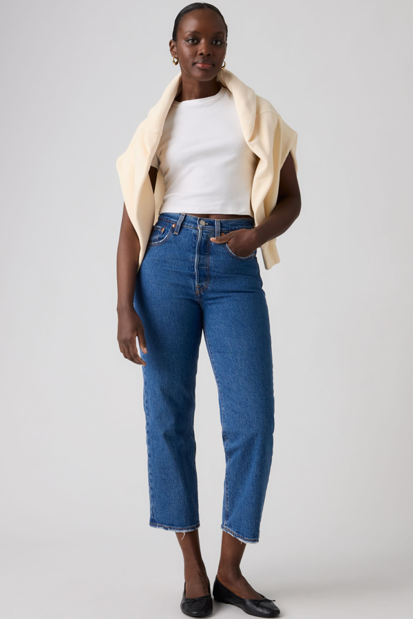 Levi's Ribcage Straight Ankle Jeans - Damen - Mittlere Waschung / Mittlere Waschung
