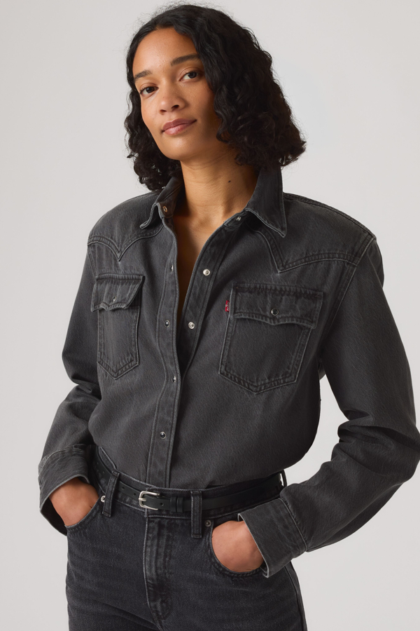 Levi's '80s Western Lightweight Shirt - Damen - Schwarz / Schwarz