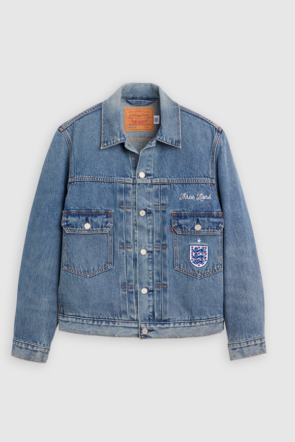 Levi's England Football Type II Trucker Jacke - Herren - Blau / Blau