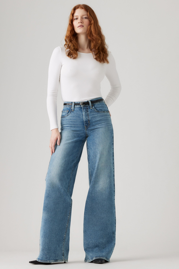 Levi's 728 High Rise Wide Leg Jeans - Damen - Mittlere Waschung / Mittlere Waschung