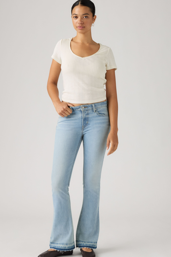 Levi's Slim Boot Jeans mit niedriger Leibhöhe - Damen - Helle Waschung / Helle Waschung