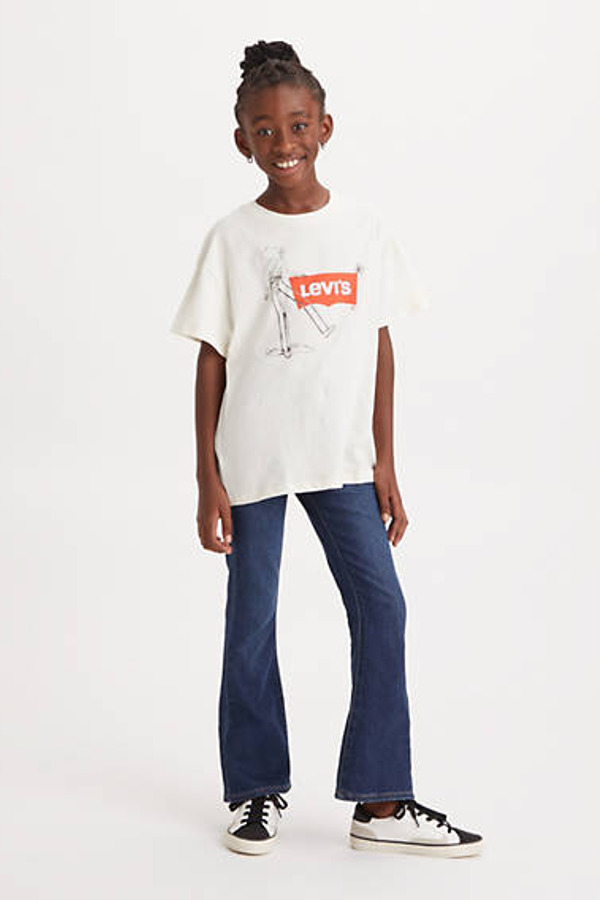 Levi's T Shirt Oversize À Motif - Femme - Blanc / Antique White - 12A