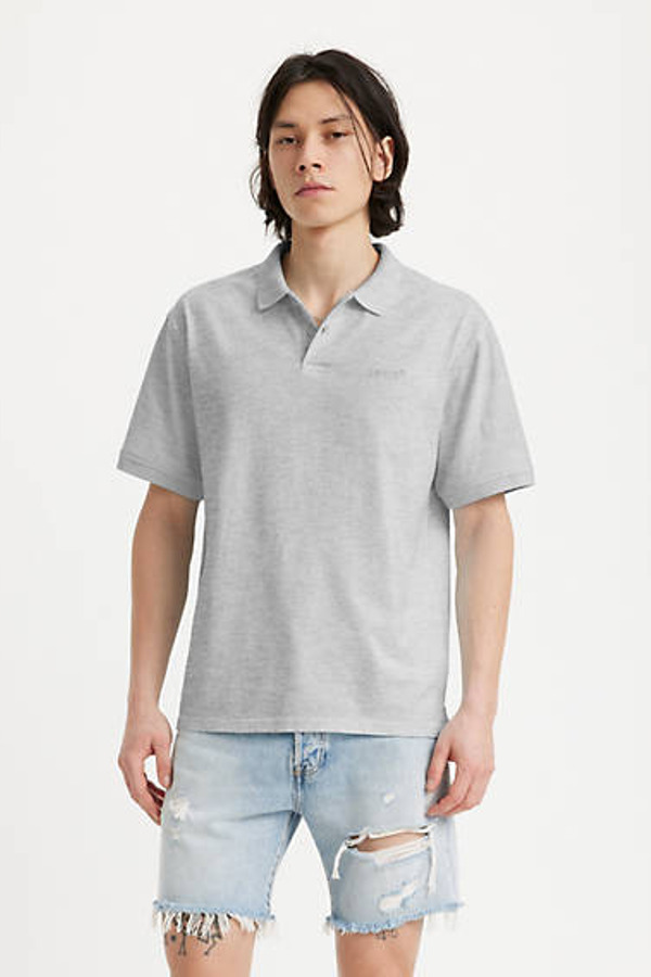 Levi's Polo Authentic - Homme - Gris / Mid Tone Grey Heather - S