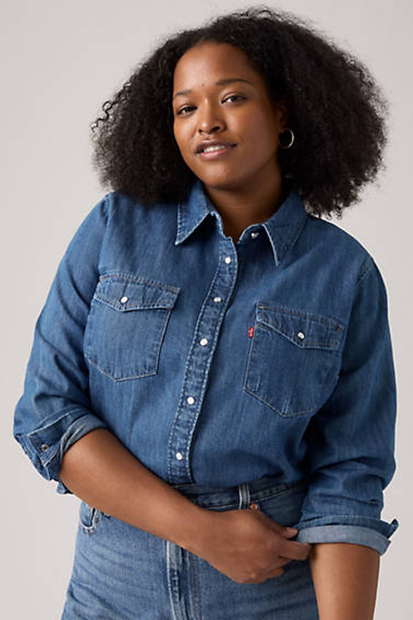 Levi' Chemise Western Emblématique Grandes Tailles Femme / Going Steady 5 1X