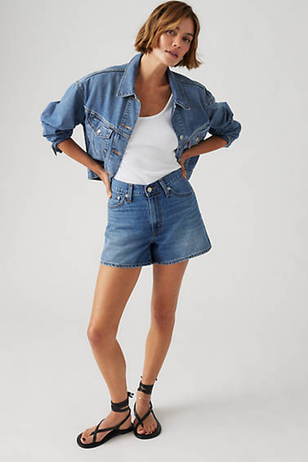 Levi's Short Mom '80 - Femme - Bleu / Cool City Whip - 32 Levi's Short Mom '80 - Femme - Bleu / Cool City Whip - 32