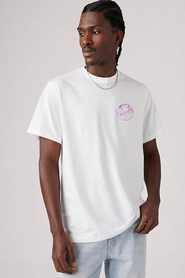 Levi' T Shirt Relaxed Homme Neutral / Off Beet Body Beets Color Logo