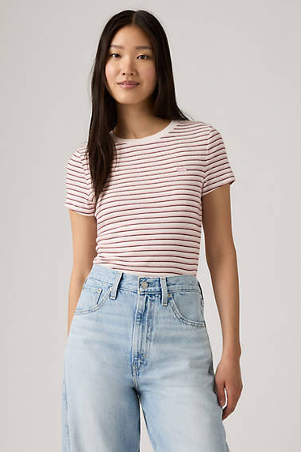 Levi' T Shirt Essential Housemark Femme / Gianna Stripe Zephyr