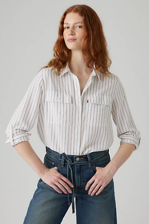 Levi' Chemise Utility Doreen Femme Jaune / Addie Pin Stripe V2 Wild Road