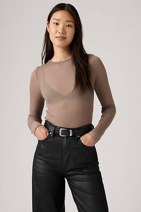 Levi' Haut Manche Longue Sheer Layering Femme /