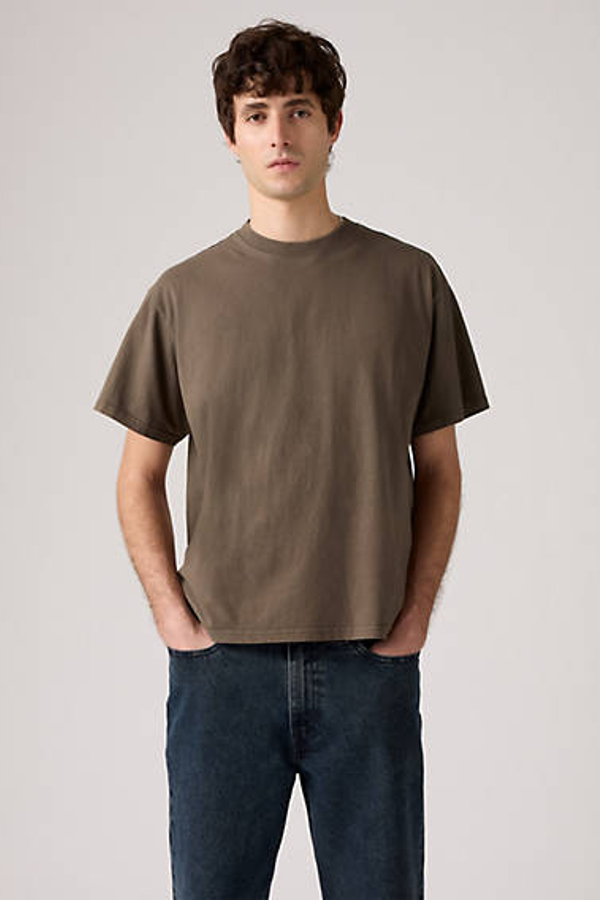 Levi' T Shirt Crop Homme / Garment Dye H225 Maitake