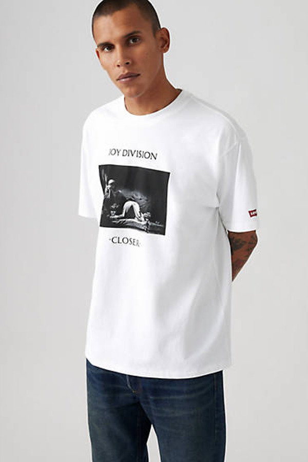 Levi's Joy Division T Shirt Band - Homme - Blanc / Jd Love Will Tear Us Apart White+ - XL