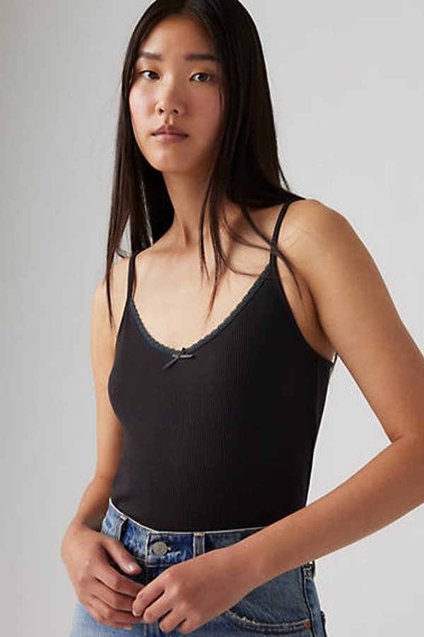 Levi's Dry Goods Débardeur Maille Gaufrée - Femme - Noir / Caviar - L