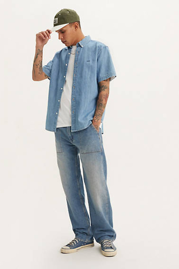 Levi's Jean 555 Relaxed Straight Utility - Homme - Bleu / Everyday Goods - 34X32