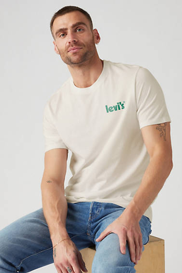 Levi' T Shirt Relaxed Homme Neutral / Soil Loyal Vw Egret Body