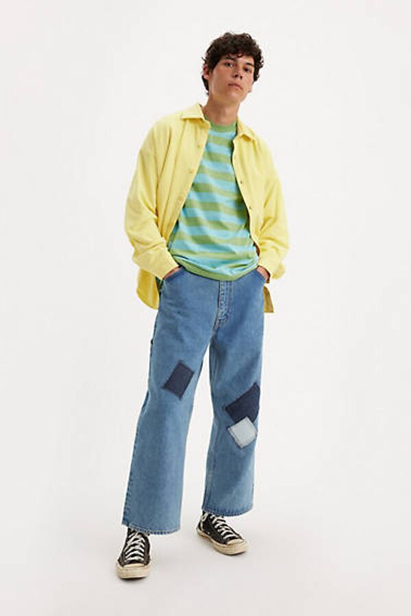 Levi's Skateboarding Pantalon Court Carpenter - Homme - Bleu / Pushing Daisies - 32X27
