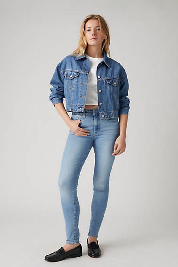 Levi's Jean 721 Taille Haute Skinny - Femme - Bleu / Light Indigo Worn In - 32X30