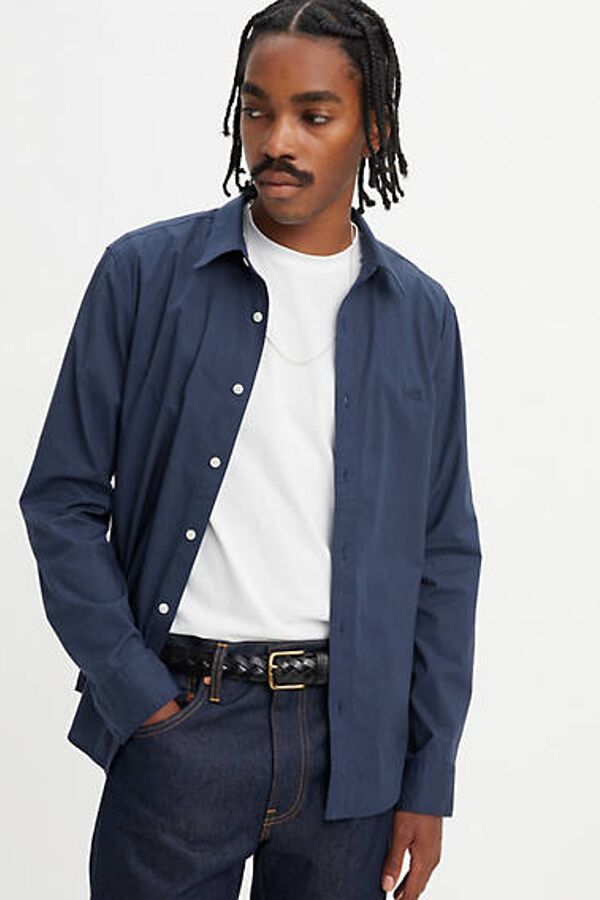 Levi's Chemise Battery Slim Housemark - Homme - Bleu / Naval Academy - S