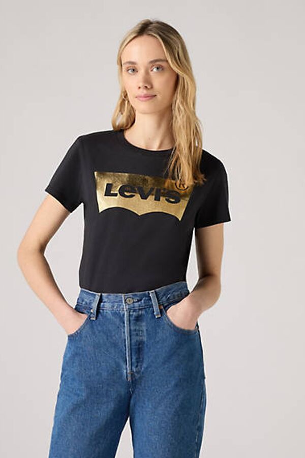 Levi's T Shirt Perfect - Femme - Noir / Caviar - M