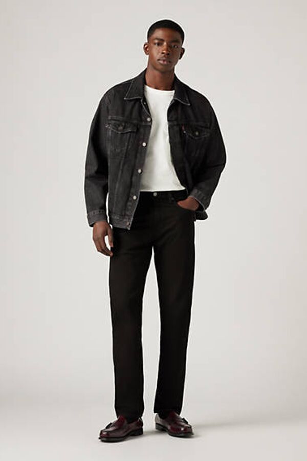 Levi's Jean Fuselé 502 - Homme - Noir / Nightshine - 38X32