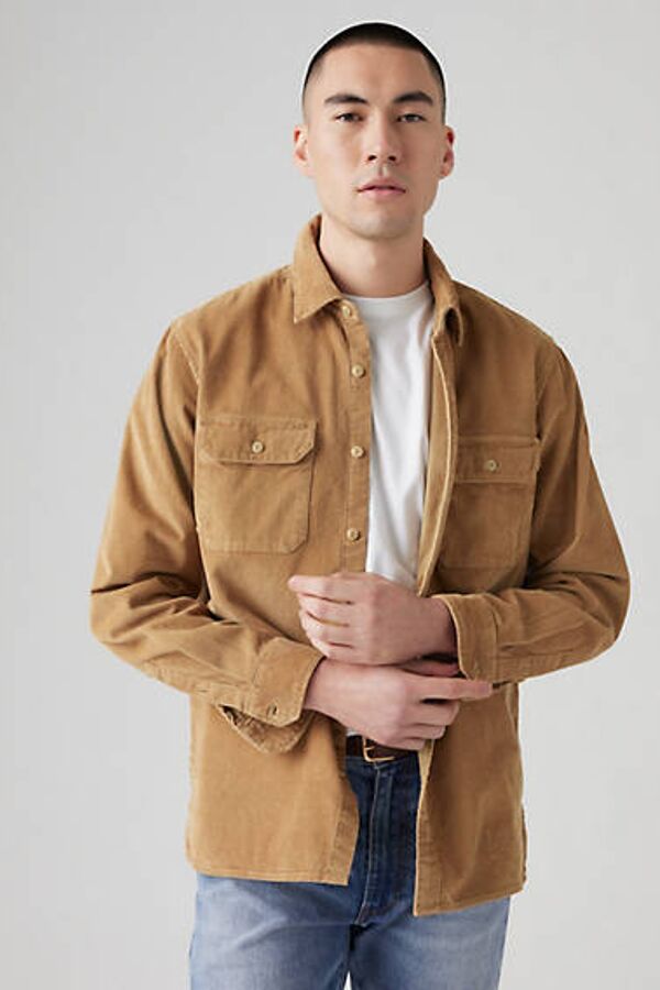 Levi's Surchemise Velours Worker Jackson - Homme - Beige / Ermine Corduroy - S