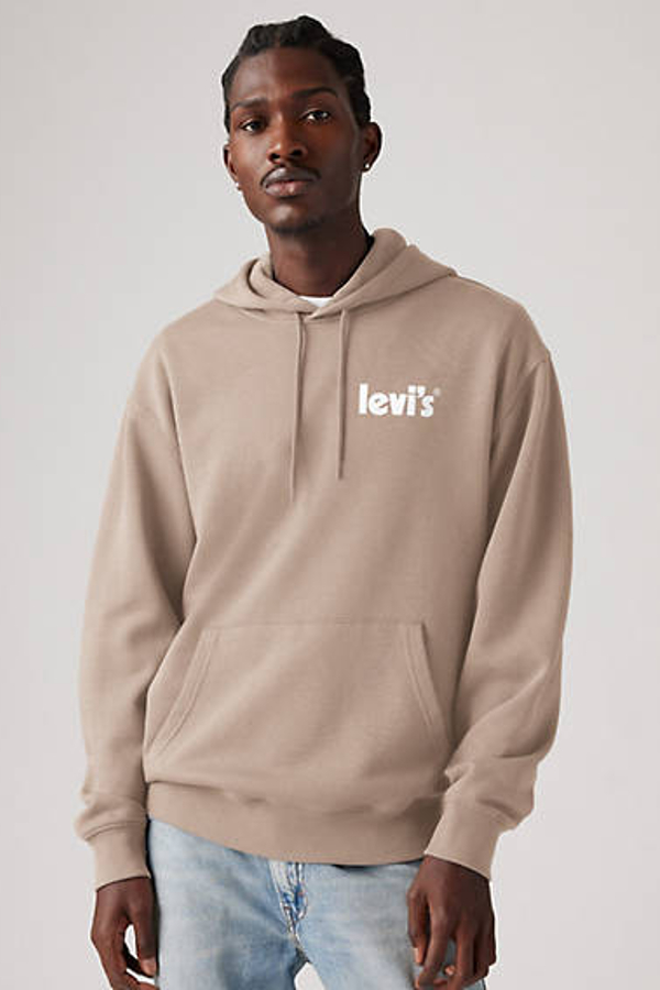 Levi' Sweat Shirt Graphique Relaxed Homme Neutral / Soil Loyal Vw Fungi Body Text Logo