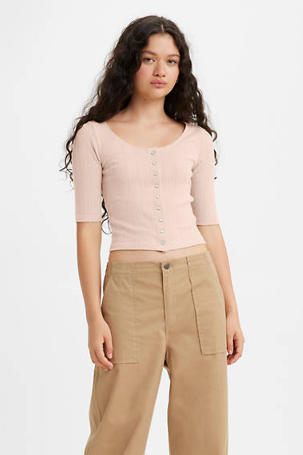 Levi' Haut Maille Pointelle Dry Goods Femme / Pearl Blush