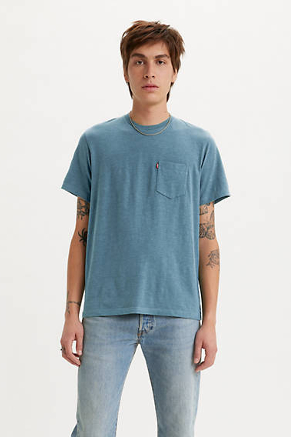 Levi' T Shirt À Poche Classique Homme / Wash Heather Slub