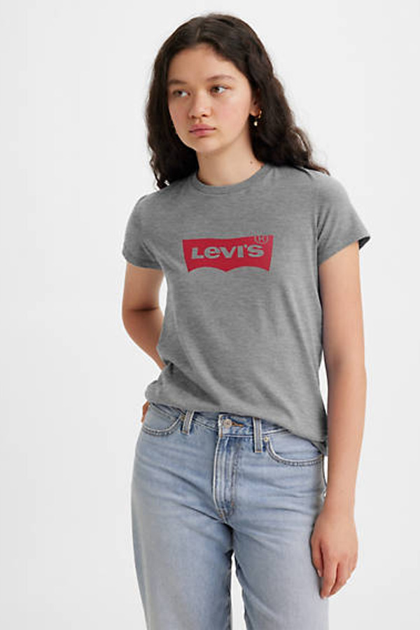 Levi's T Shirt Perfect - Femme - Gris / Heather Grey - XS