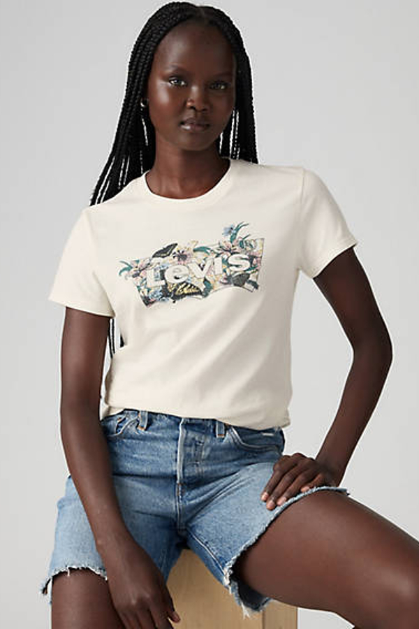 Levi' T Shirt Perfect Femme / Lily Bw Fill Egret