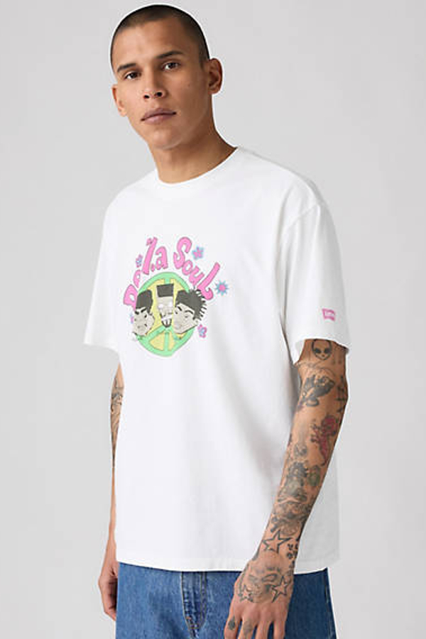 Levi' T Shirt De Groupe De La Soul Homme / De La Soul Front Back Tee