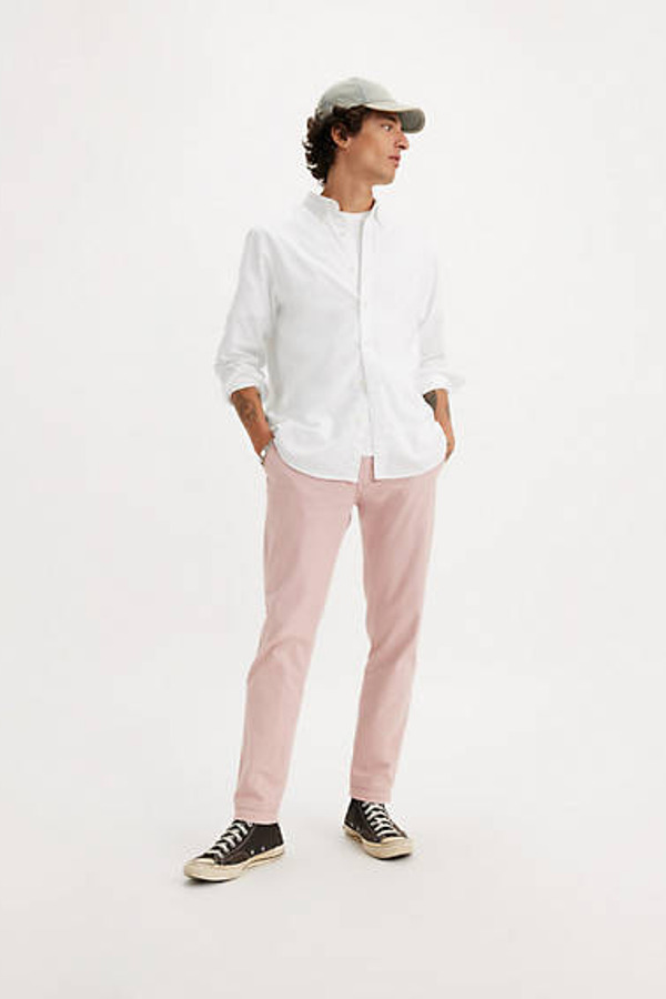 Levi's Pantalon XX Chino Standard Fuselé - Homme - Rose / Adobe Rose Arment Dye - 30X34