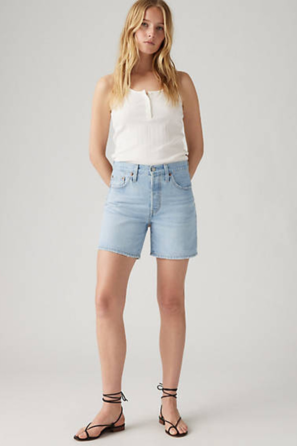 Levi's Short 501 Mi Cuisse - Femme - Bleu / Ojai Luxor Last Short - 24