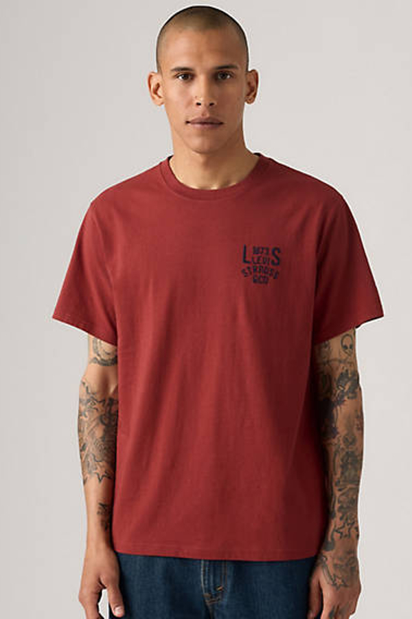 Levi' T Shirt Graphique Relaxed Homme / Ss Relaxed Fit Tee Russet