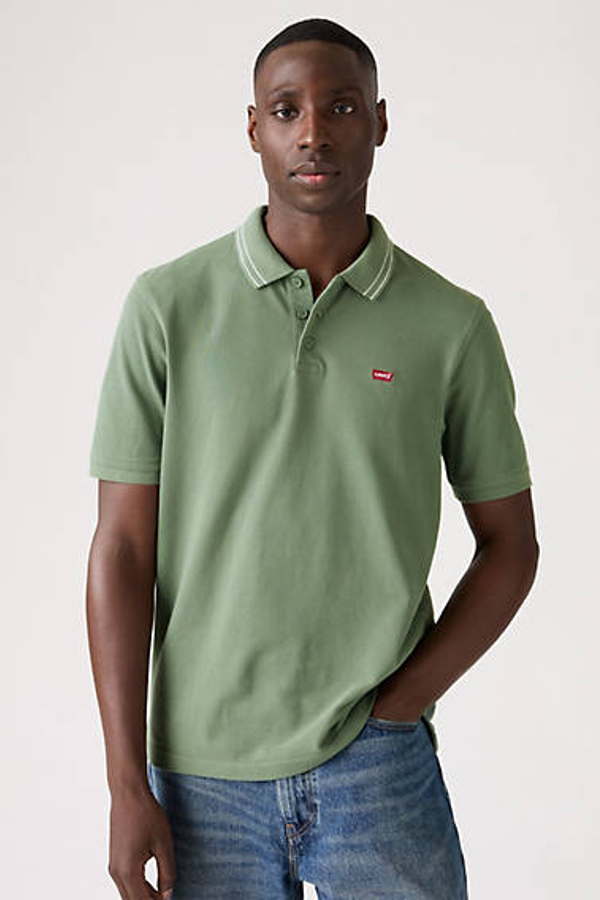 Levi' Polo Housemark Homme / Vine Tipping Stripe Laurel Wreath Pique