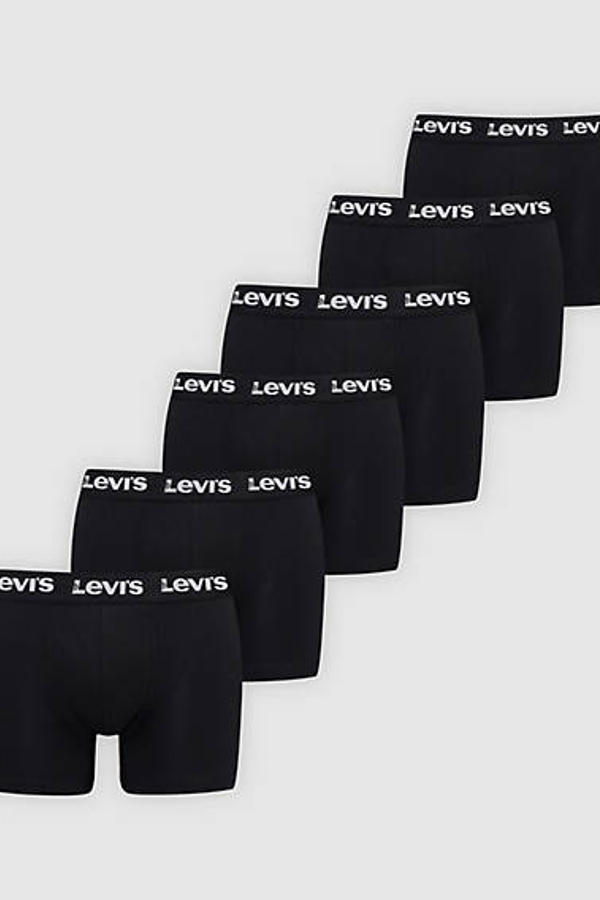 Levi' Caleçons Logo En Continu Lot De 6 Homme /