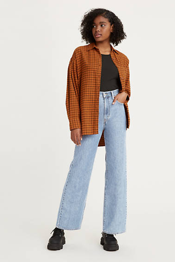 Levi's High Waisted Straight Jeans - Femme - Bleu / Charlie Glow Up - 26X31 Levi's High Waisted Straight Jeans - Femme - Bleu / Charlie Glow Up - 26X31