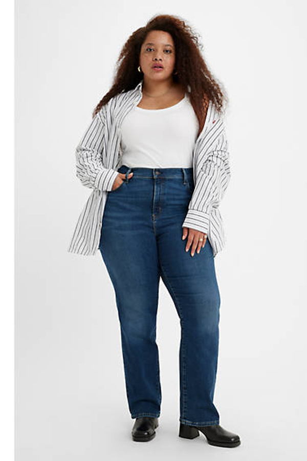 Levi' Jean Droit 724 À Taille Haute grandes Tailles Femme / Worn In
