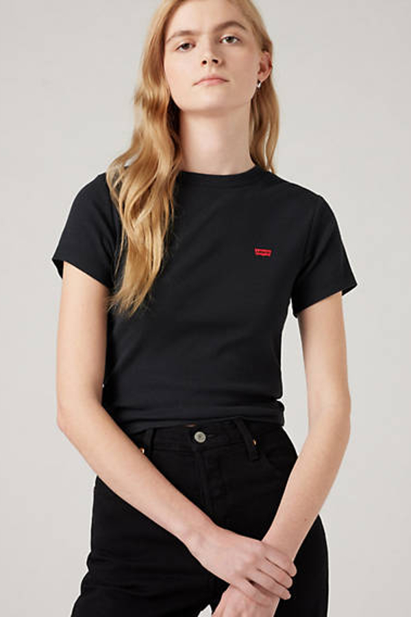 Levi' T Shirt Sportif Essential Femme / Caviar Cotton