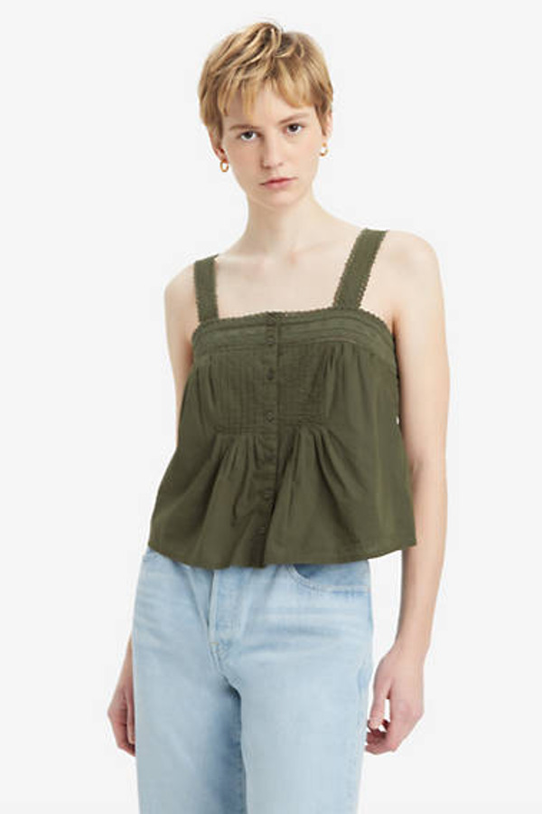 Levi's Débardeur Blousant Cici - Femme - Vert / Deep Depths - L