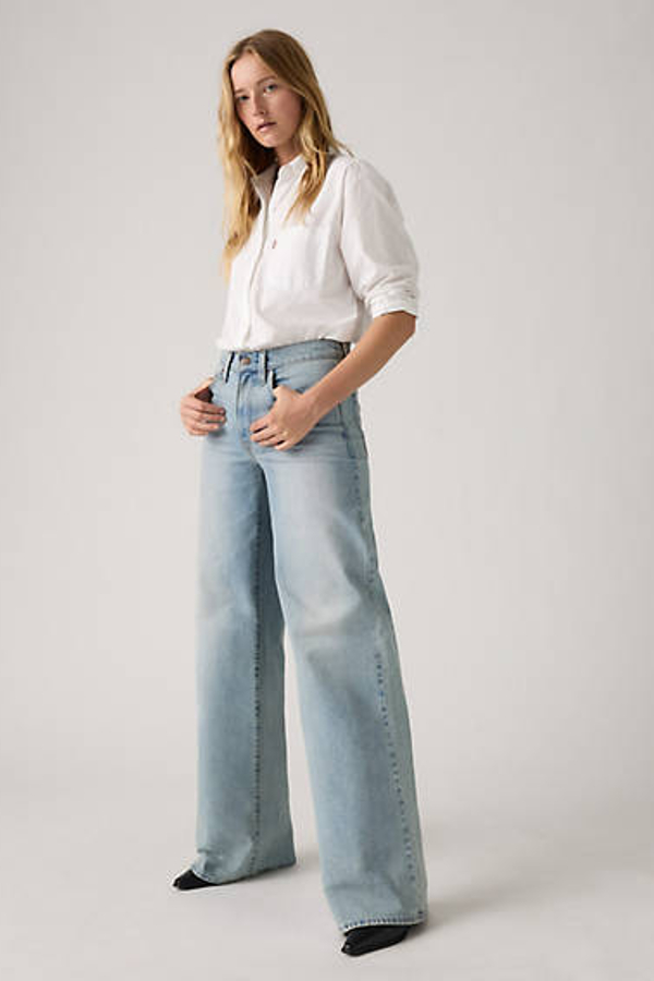 Levi' Jean 728 Taille Haute Wide Leg Femme / Headwinds Ahead 27X30