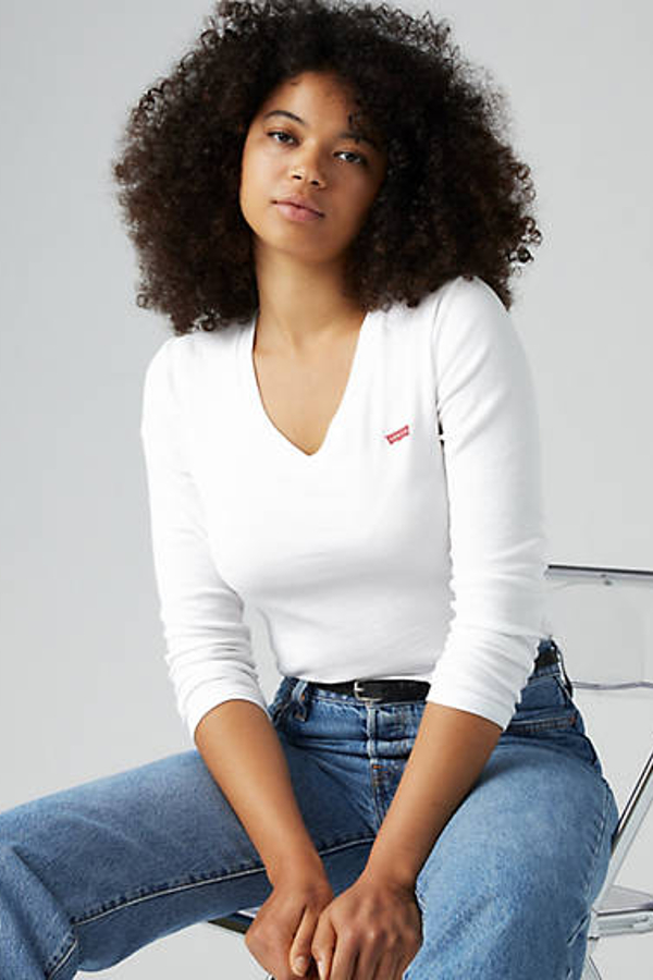 Levi' T Shirt Manche Longue Housemark Essential Femme / + - vue 2