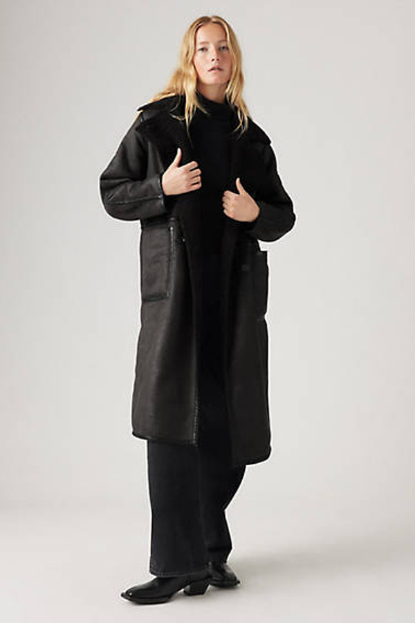 Levi's Naomi Reversible Coat - Femme - Noir / Caviar - S