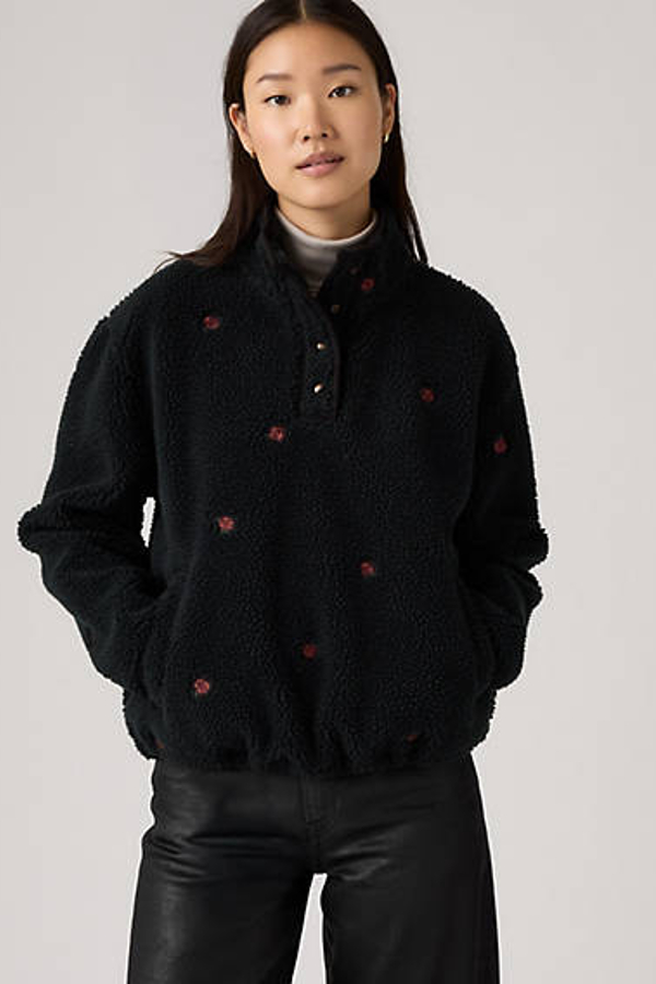 Levi' Pull Sherpa Kasey Femme / Curie Embroidery Tawny Port
