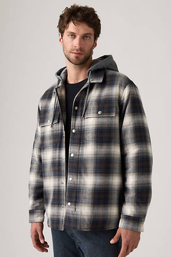 Levi' Veste Sherpa En Flanelle Francisco Homme / Warwick Plaid Phantom
